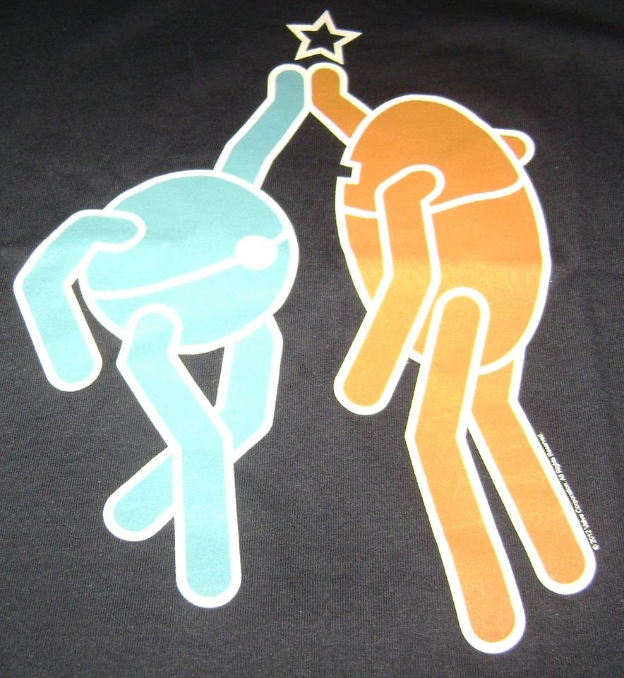 PORTAL 2 HI FIVE T SHIRT M MEDIUM NEW VALVE VIDEO GAME TEE ATLAS & P 