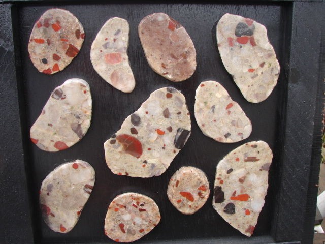   Wall Counter Backsplash Pudding Stone Carnelian Jasper Conglomerate