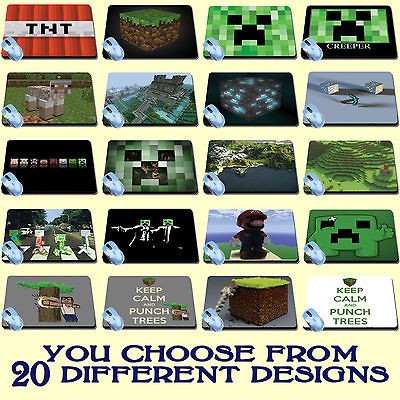   CREEPER LARGE MOUSE PAD 20 CHOICES EARTH DIAMOND TNT MOUSEPAD MAT ICON