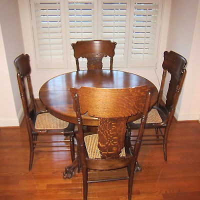 antique oak dining table in Tables