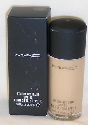 MAC COSMETICS STUDIO FIX FLUID LIQUID FOUNDATION NC20 NC 20 SPF 15 NIB 