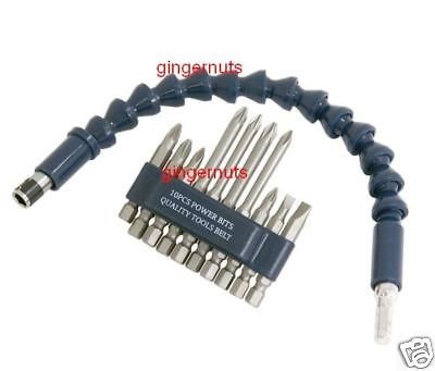   Screwdriver Bits & Extension Bar Set Fit Corded & Cordless Drills