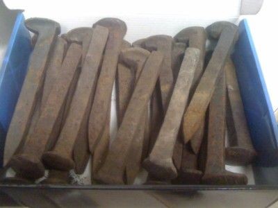 25 Railroad Spikes *Crafts, Knives, Blacksmithing* 6.5 High Carbon 