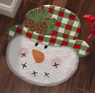 country bathroom rug