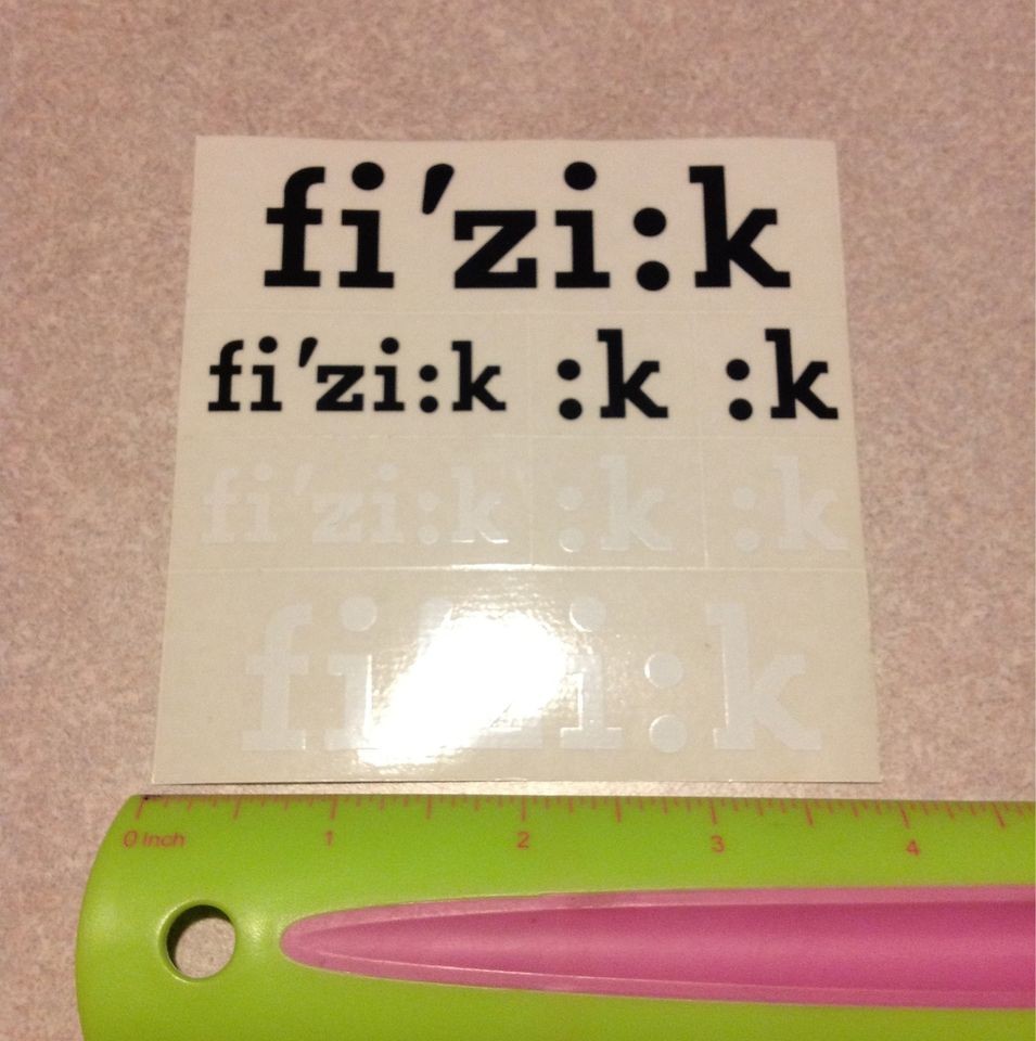 Fizik Saddle Stickers Mountain Bike Tri TT Road R1 R3 FIZIK 