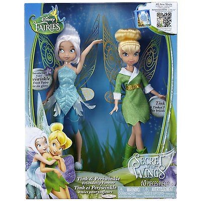 DISNEY FAIRIES 10 TINKERBELL & PERIWINKLE DOLL SECRET OF THE WINGS