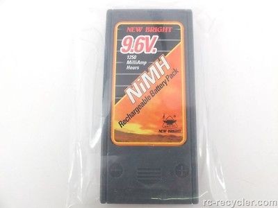   Bright RC 9.6v NiMH High Capacity Battery 1250mAh NewBright 9.6 volt