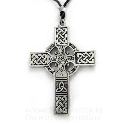 Large Cross Celtic Knotwork Jewelry Necklace Knot Pendant Christian 