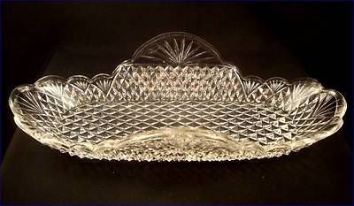 Antique 1895 PINEAPPLE & FAN Victorian EAPG Amazing Celery Tray