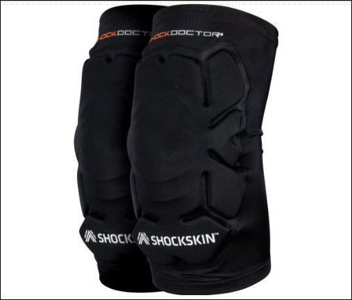   SHOCKSKIN KNEE ELBOW GUARD PADDED SLEEVE FOOTBALL LACROSSE MMA PAIR