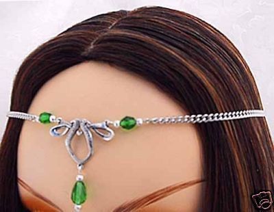 CUSTOM color CELTIC Elven Bridal CIRCLET head piece SCA