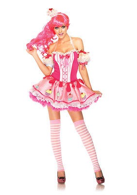 Sexy Cute Babycake Cupcake Sweets Halter Halloween Costume Dress