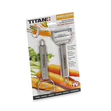 AS SEEN ON TV TITAN PEELER & JULIENNE TOOL