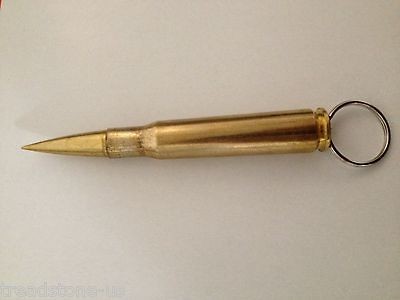 50 Cal Browning Bullet Keychain .50 Caliber Military   .50 BMG Pendant