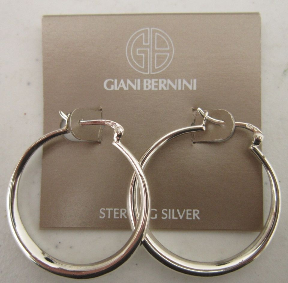    Giani Bernini 1.5 Sterling Silver Hoop Earrings ORIGINALLY $120