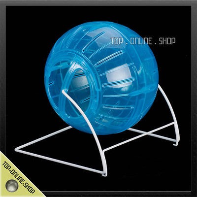 BLUE SILENT SPINNER Cage Mouse Gerbil Rat Mice Hamster Toy Exercise 