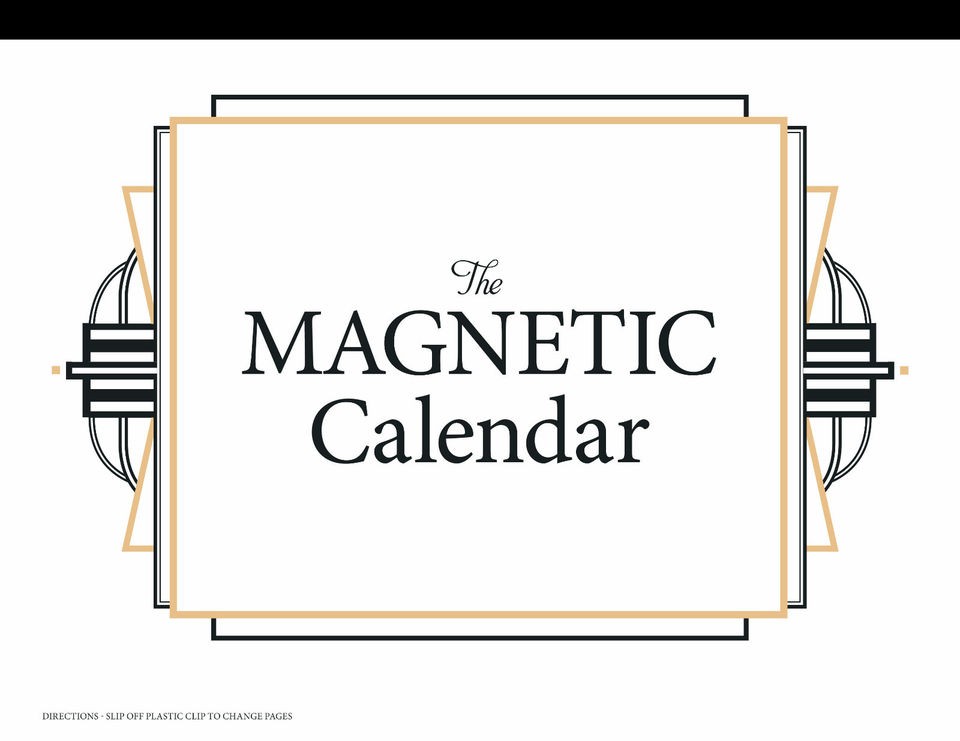 2013 The Magnetic Calendar   Family Organizer   Refrigerator Calendar