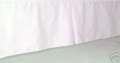 18  DAYBED WHITE TAILORED BEDSKIRT SPLIT CORNERS