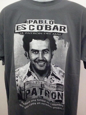   ESCOBAR GAVIRIA Memorial T SHIRTS Capo MEDELLIN COLOMBIA pe2 SM 2X