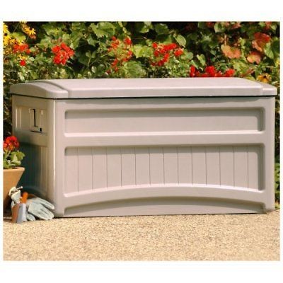 NEW Suncast Outdoor Patio Deck Accessories Storage Box