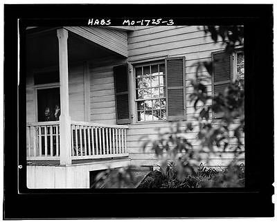 DETAIL WINDOW AND PORCH RAIL   Frame House,Old Mines,Washington 