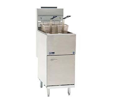   35C+S 35 lb FLOOR FRYER 90,000 BTU Stainless Tank Propane Gas Baskets