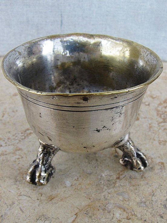 FRAGET NORBLIN ANTIQUE SILVERPLATE SALT CELLAR