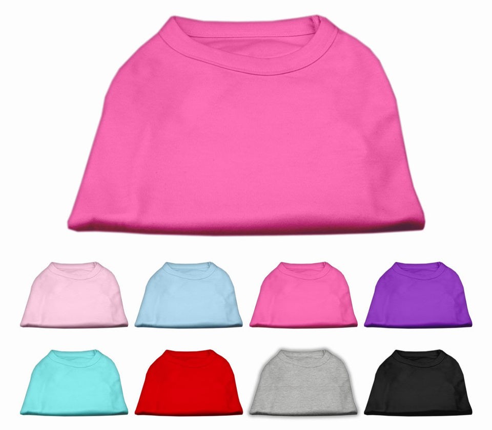 New Plain Dog/Puppy/Pet Sleeveless T Shirt XS XXL Variety of Colours