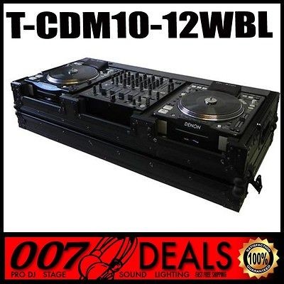   PLAYER 12 MIXER COFFIN ROAD CASE PIONEER DENON DNS3700 CDJ 900 1000