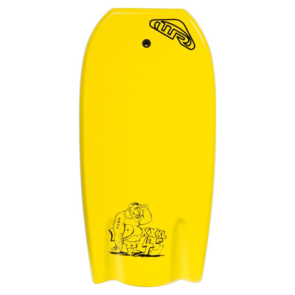 360 WAVE REBEL BAT TAIL BODY BOARD 45 INCH YELLOW  B110N