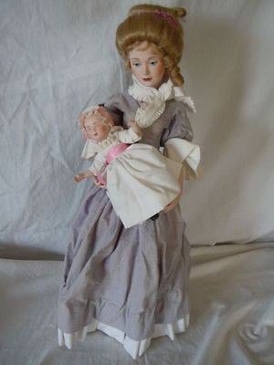Franklin Heirloom Devotion Doll ( Mother & Infant) Irene Spencer
