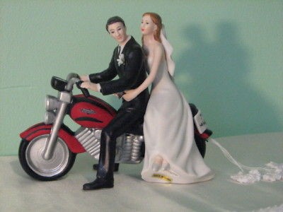 Motorcycle Get Away Cake Topper Centerpiece