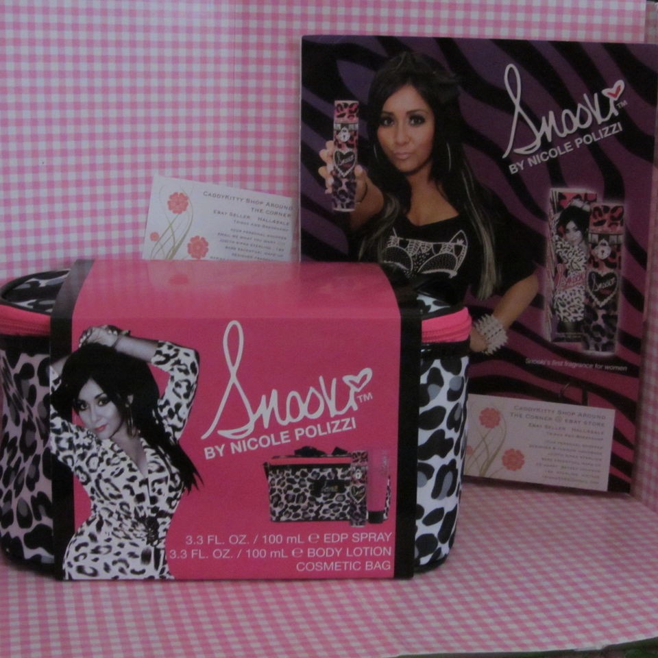 SNOOKI PERFUME & LOTION FULL SIZE DESIGNER TRAIN/ COSMETIC CASE 