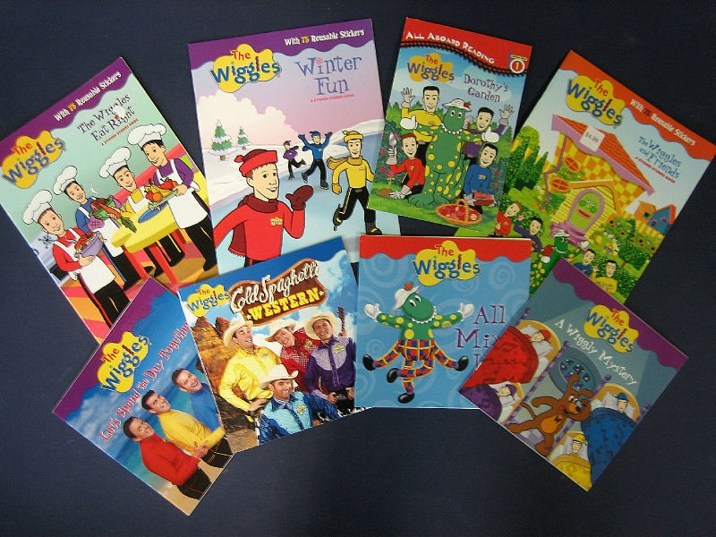 THE WIGGLES Lot 8 Picture NEW Children Story Books PBS kids