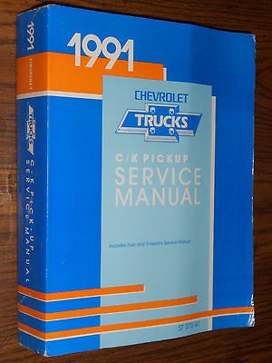 1991 CHEVROLET TRUCK SHOP MANUAL / ORIGINAL BOOK / INC 454 SS