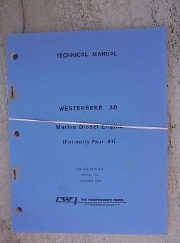 1980 Westerbeke 30 Marine Diesel Engine Technical Manual Formerly Four 