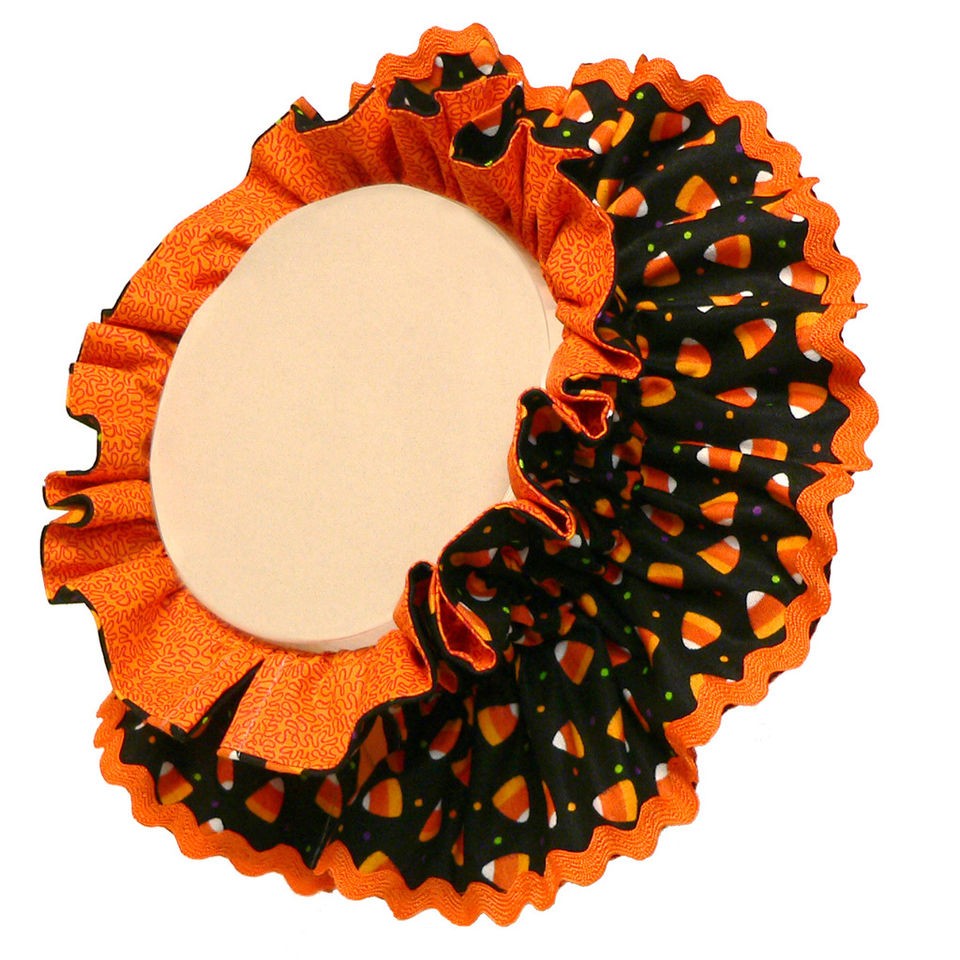 Halloween Autumn Medium RUFFLED DOG COLLAR scrunchie ruff costume 