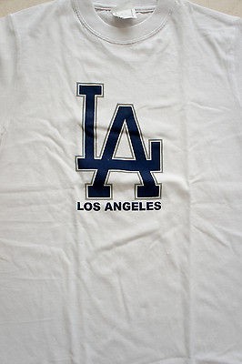 LA DODGERS LOS ANGELES BASEBALL T SHIRT WHITE MEN S M L XL
