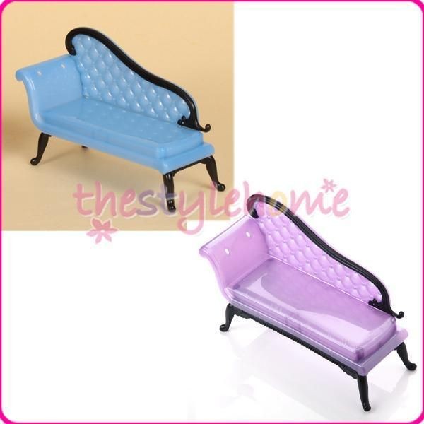   Barbie Sized dollhouse Furniture Chaise Lounge Sofa Toys Accessories