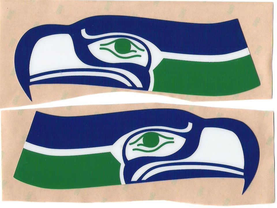 Seattle Seahawks THROWBACK FULL SIZE FOOTBALL HELMET DECALS