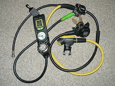  Diving Regulator Mares, Dacor, & 3 Gauge Console w/ Dive Computer 