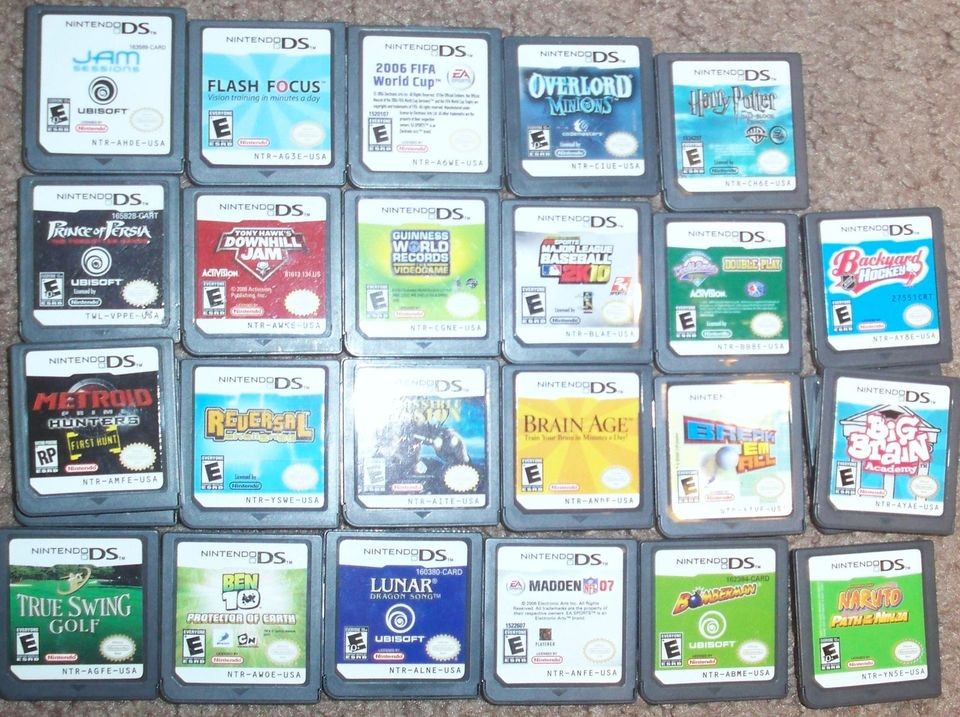 Huge Choice Lot of Nintendo DS DSi Lite XL 3D games  in 