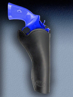 Barsony Black Leather Cross Draw Gun Holster for COLT TROOPER 