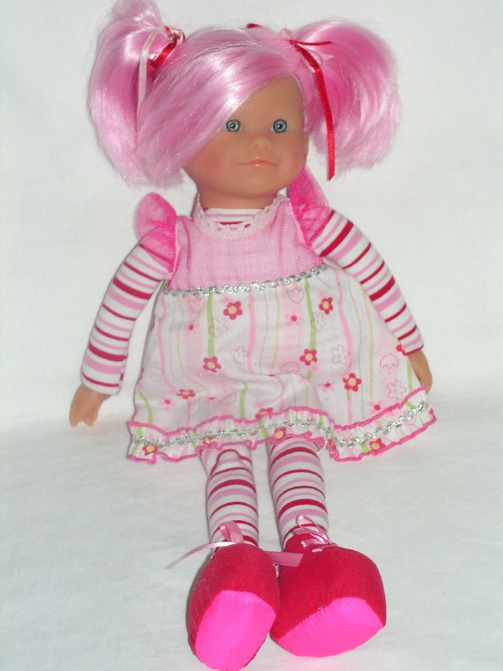 COROLLE LES DOLLIES MARSHMALLOW DOLL 16” MATTEL PINK HAIR CLOTH BODY