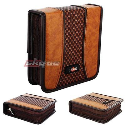 40 Disc CD DVD VCD Wallet Holder Leather Storage Case Bag Media Music 