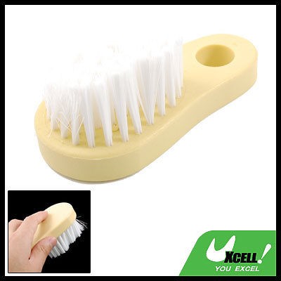 Yellow Plastic Handle Truck Car Mat Carpet Wash Cleaning Brush 4.6