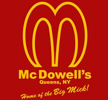 644 McDOWELLS BURGERS funny big mic coming to america randy watson 