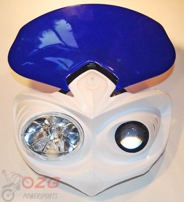   tw dual sport super moto blue white motorcycle (Fits Suzuki DS 1980