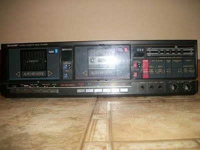   RT W800 DUAL auto reverse CASSETTE TAPE PLAYER/ RECORDER DECK mint