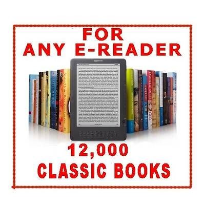 12,000  Classic Ebook Collection Library IPAD KINDLE SONY NOOK 